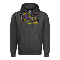 Charcoal Heather love summer Zipper Hoodie - CowhideDigitalArt