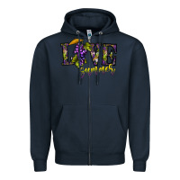 Navy love summer Zipper Hoodie - CowhideDigitalArt