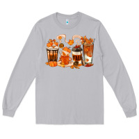 Moon Dust Fall Coffee Cups Long Sleeve Tee - texasbilliewilder