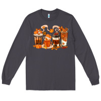 Smoke Fall Coffee Cups Long Sleeve Tee - texasbilliewilder