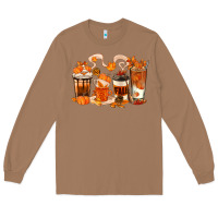 Toasted Coconut Fall Coffee Cups Long Sleeve Tee - texasbilliewilder