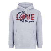 Heather Grey football love of the game Heavyweight Hoodie - JahusDesignShop