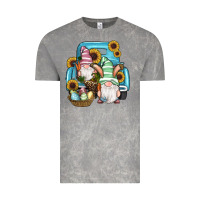Cloud Rock Easter Gnomes Egg Sunflowers Truck Vintage Tee - RanaPortraitStore