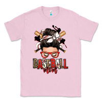Bubblegum Pink baseball mom messy bun Classic Tee - Zillion Design Studio
