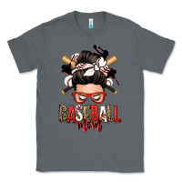 Charcoal Heather baseball mom messy bun Classic Tee - Zillion Design Studio