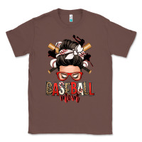 Chestnut baseball mom messy bun Classic Tee - Zillion Design Studio