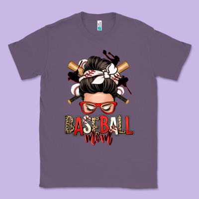 Baseball Mom Messy Bun Classic Tee Designed By Zillion Design Studio