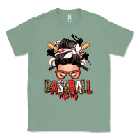 Sage baseball mom messy bun Classic Tee - Zillion Design Studio