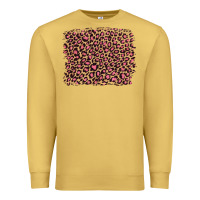 Antique Gold leopard with pink glitter Premium Sweatshirt - Artiststas