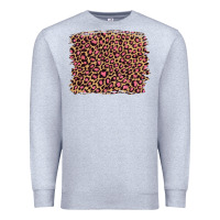 Heather Grey leopard with pink glitter Premium Sweatshirt - Artiststas
