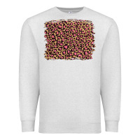 Oatmeal Heather leopard with pink glitter Premium Sweatshirt - Artiststas