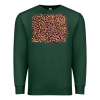 Sports Green leopard with pink glitter Premium Sweatshirt - Artiststas