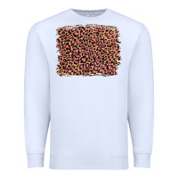 White leopard with pink glitter Premium Sweatshirt - Artiststas