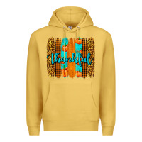 Antique Gold thankful brushstrokes Premium Hoodie - AdoDesignShop