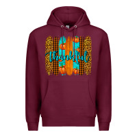 Burgundy thankful brushstrokes Premium Hoodie - AdoDesignShop