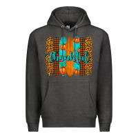 Charcoal Heather thankful brushstrokes Premium Hoodie - AdoDesignShop
