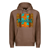 Chestnut thankful brushstrokes Premium Hoodie - AdoDesignShop
