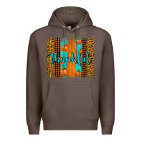Coffee thankful brushstrokes Premium Hoodie - AdoDesignShop