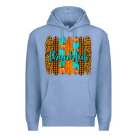 Colony Blue thankful brushstrokes Premium Hoodie - AdoDesignShop