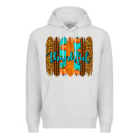 Dove Grey thankful brushstrokes Premium Hoodie - AdoDesignShop