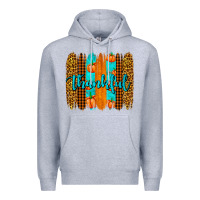 Heather Grey thankful brushstrokes Premium Hoodie - AdoDesignShop