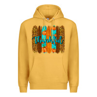Mustard thankful brushstrokes Premium Hoodie - AdoDesignShop