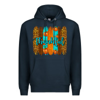 Navy thankful brushstrokes Premium Hoodie - AdoDesignShop