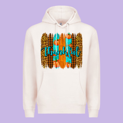 Thankful Brushstrokes Premium Hoodie Designed By Adodesignshop