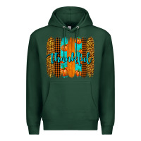 Sports Green thankful brushstrokes Premium Hoodie - AdoDesignShop