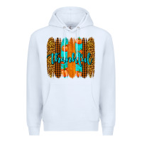 White thankful brushstrokes Premium Hoodie - AdoDesignShop