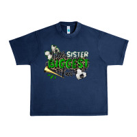 Navy little sister biggest fan soccer Urban Heavy Tee - Zillion Design Studio