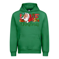 Emerald Love Christmas With Santa Urban Hoodie - BundleAndBundleShop