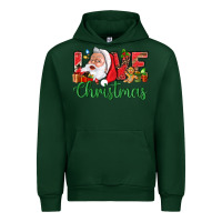 Forest Green Love Christmas With Santa Urban Hoodie - BundleAndBundleShop