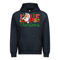 Navy Love Christmas With Santa Urban Hoodie - BundleAndBundleShop