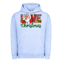 Pigment Grape Ice Love Christmas With Santa Urban Hoodie - BundleAndBundleShop
