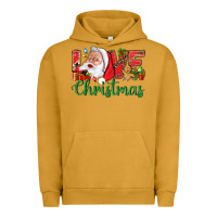 Pigment Peanut Butter Love Christmas With Santa Urban Hoodie - BundleAndBundleShop