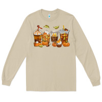 Mushroom Fall Coffee Cups Long Sleeve Tee - texasbilliewilder