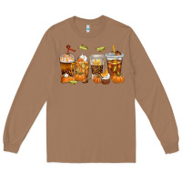 Toasted Coconut Fall Coffee Cups Long Sleeve Tee - texasbilliewilder