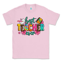 Bubblegum Pink best teacher ever Classic Tee - Zillion Design Studio