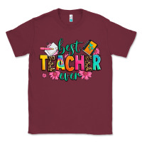 Burgundy best teacher ever Classic Tee - Zillion Design Studio