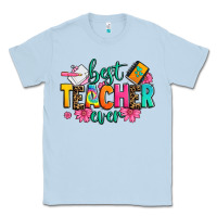 Dusty Blue best teacher ever Classic Tee - Zillion Design Studio