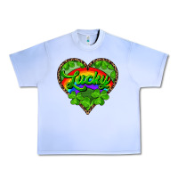 Grape Ice lucky heart with leopard Urban Heavy Tee - RanaPortraitStore