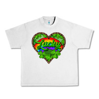 Lunar Rock lucky heart with leopard Urban Heavy Tee - RanaPortraitStore