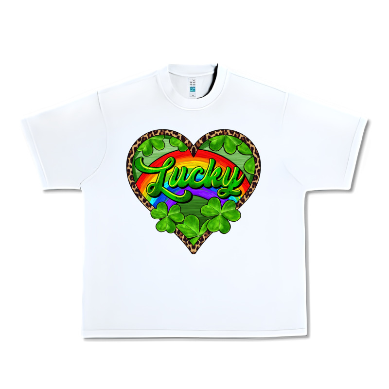 Lucky Heart With Leopard Urban Heavy Tee by RanaPortraitStore | Teevron