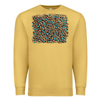 Leopard With Turquoise Glitter Premium Sweatshirt | Teevron