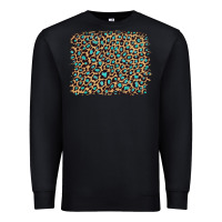 Black leopard with turquoise glitter Premium Sweatshirt - Artiststas