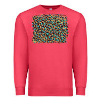 Cardinal leopard with turquoise glitter Premium Sweatshirt - Artiststas