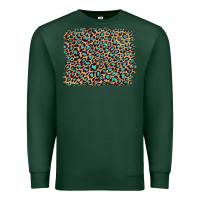 Sports Green leopard with turquoise glitter Premium Sweatshirt - Artiststas