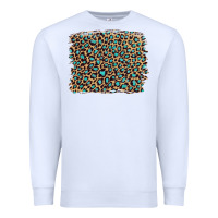 White leopard with turquoise glitter Premium Sweatshirt - Artiststas