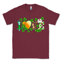 Burgundy st.patrick's nurse love heart stethoscope Classic Tee - BarkalooDesign